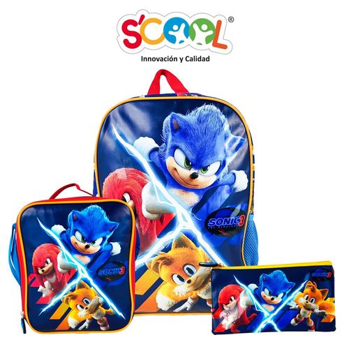 Set Mochila Sonic Pvc