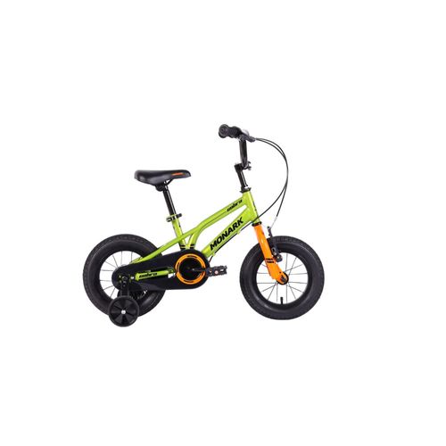 Bicicleta Monark Para Niño Aro 12 Cobra Verde/Naranja