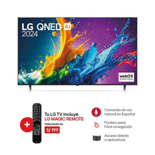 Televisor LG 86" 86QNED80TSA QNED 4K (2024)