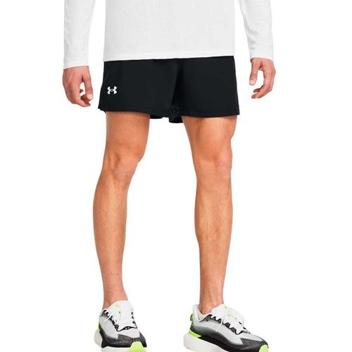 Short Deportivo Under Armour Hombre Launch 5 Shorts-Bl 1382617-001 Negro