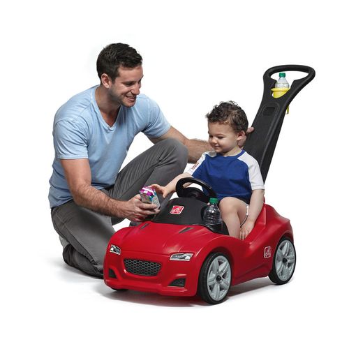 Carrito Deportivo Rojo para Niños STEP 2 con Guiador