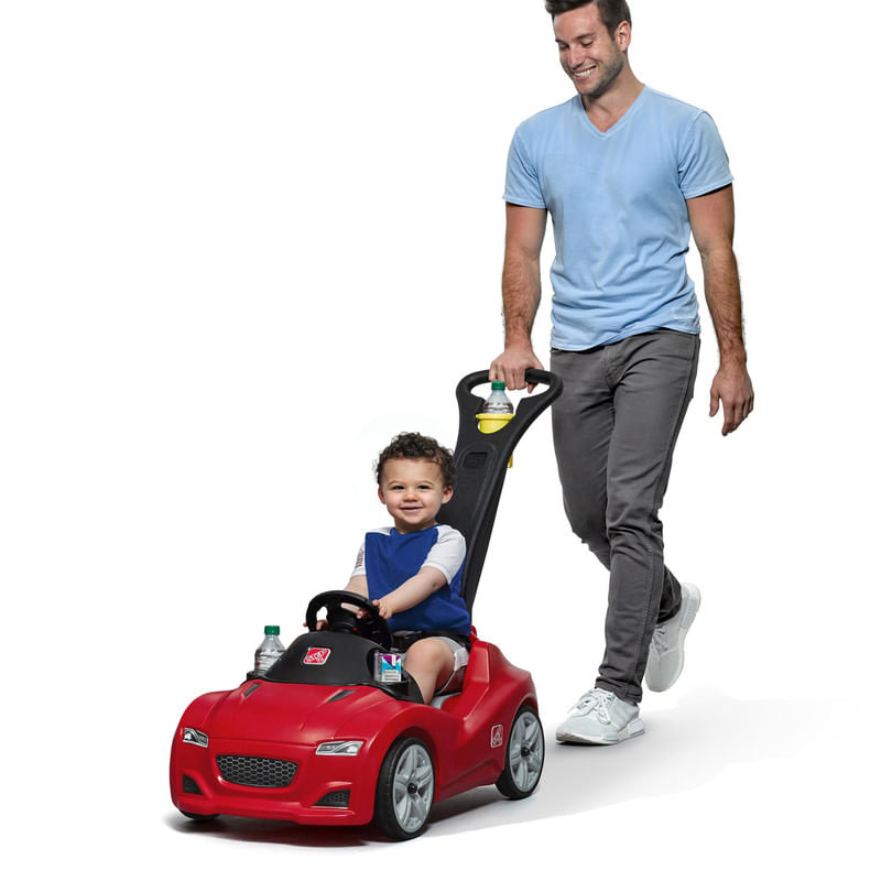 Carrito-Deportivo-Rojo-para-Niños-STEP-2-con-Guiador