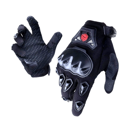 GUANTES ANTIDESLIZANTES MOTOCICLISTAS SCOYCO MC29 TALLA L NEGRO