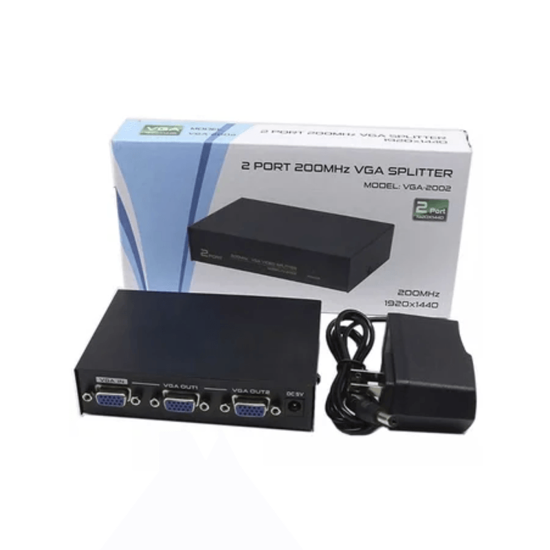 Splitter-Vga-2-Puertos-200mhz-1920x1440-30-Metros-Vga-2002