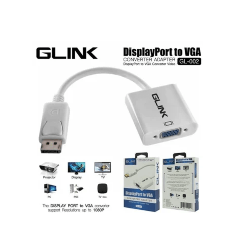 Adaptador-Convertidor-Display-Port-A-Vga-Dp-A-Vga-Glink-1080