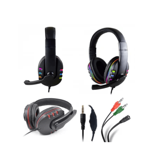 Audífonos Gamer K5 Pro Diadema Micrófono Control Volumen RGB