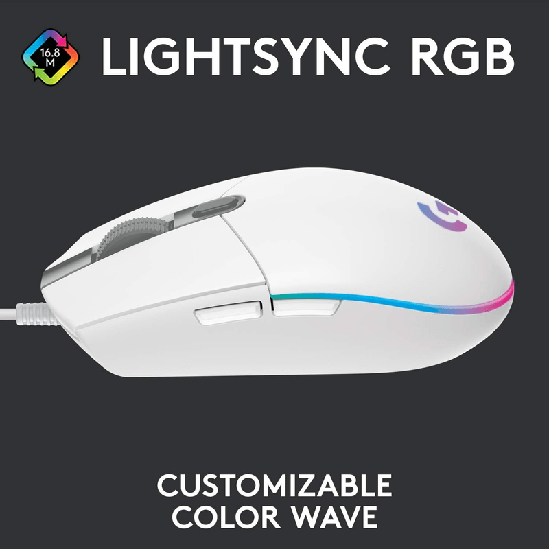 Mouse-Gamer-Logitech-G203-RGB-Lightsync-6-Botones---Blanco