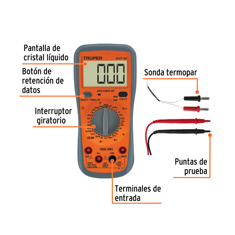 MULTIMETRO-MULTITESTER-DIGITAL-PROFESIONAL-TRUPER-MUT-39-----