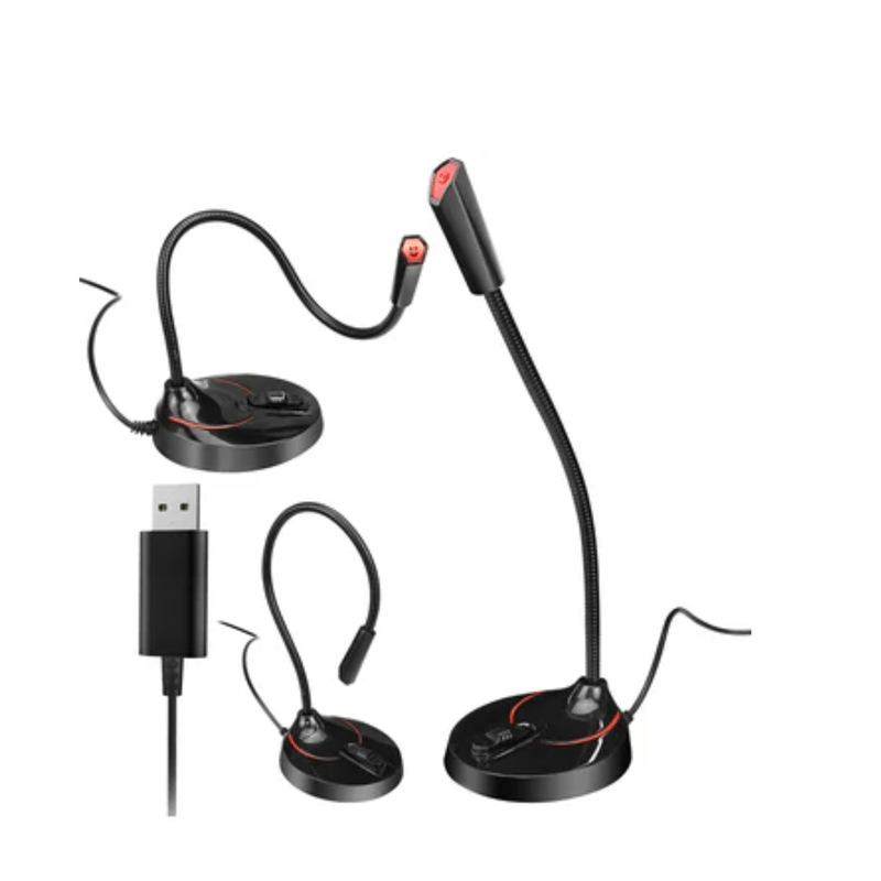 Microfono-Usb-Audio-Usb-Unidireccional-Mic-Soporte-Para-Pc-laptop