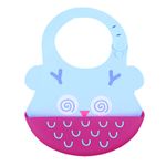 Babero-Silicona-Con-Atrapa-Comida-Para-Bebe-Baby-Froggie-Buho