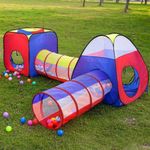 Carpa-Circuito-4-En-1-Doble-Tunel-Juego-Para-Niños-Unisex