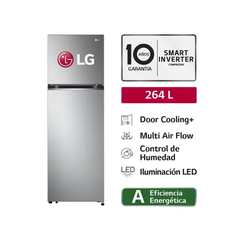 Refrigeradora-LG-Top-Freezer-GT26BPP-264L-Plateada