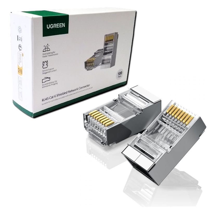 Plug-Conector-Rj45-Cat-6-Cat6e-UGREEN-metal-blindado-X-100-Unidades