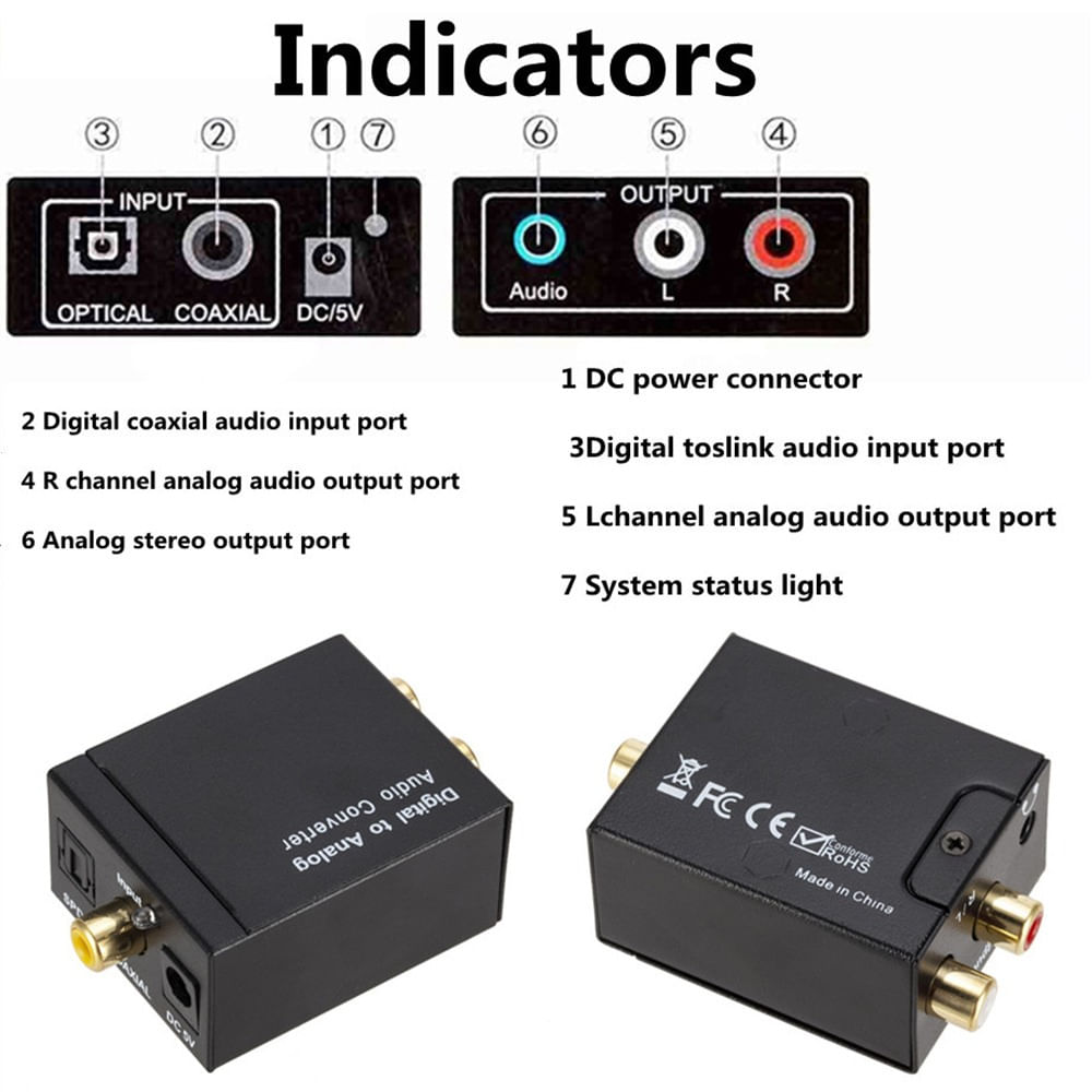 Steren Convertidor Hdmi A Optico Cable óptico Convertidor De Rca A