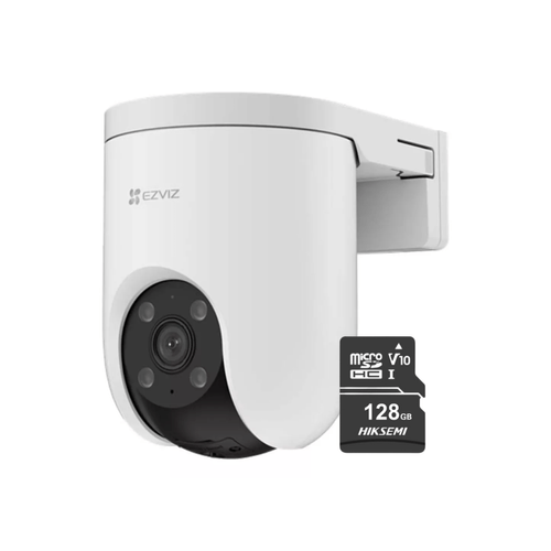 Cámara De Seguridad para exterior Wifi Ezviz H8C PRO 2K 3mp Lente 360 + Micro SD 128gb