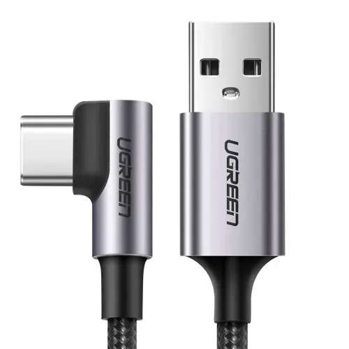 Cable UGREEN USB-A a USB-C - ÁNGULO RECTO - 2MT