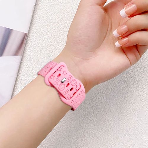 Correa Para Apple Watch 38-40-41 / Rosa Hello Kitty