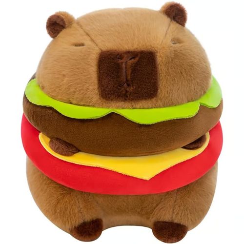 PELUCHE CAPIBARA CAPYBARA HAMBURGUESA 20CM