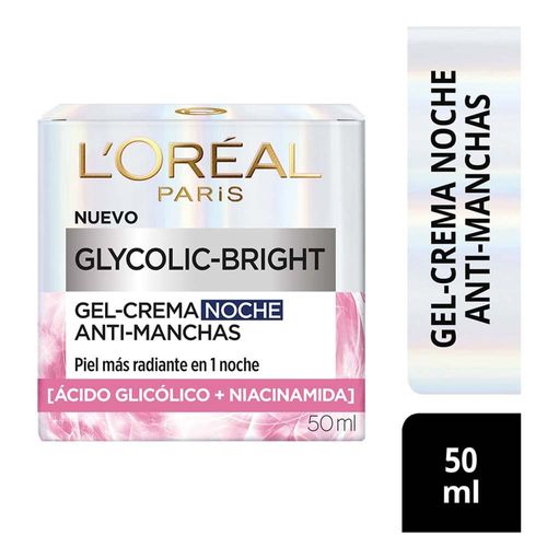 Gel Crema Noche Anti-manchas L'ORÉAL Ácido Glicólico 50ml