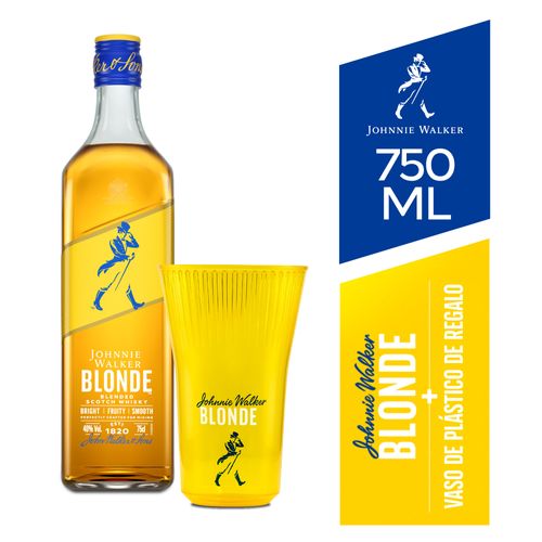 Whisky JOHNNIE WALKER Blonde Botella 750ml + Vaso