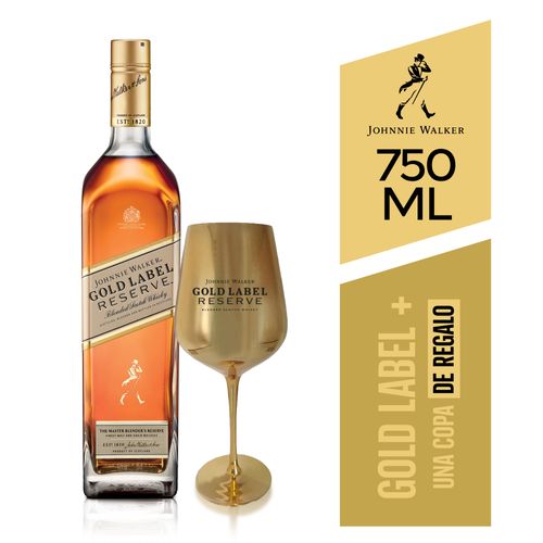 Whisky JOHNNIE WALKER Gold Botella 750ml + Copa