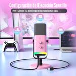 Fifine---Microfono-Ampligame-AM8-RGB-USB-XLR-Dynamic---Rosado