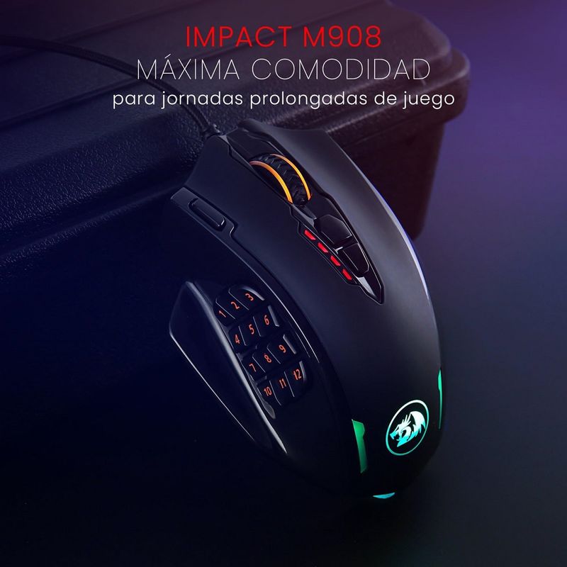 Redragon---Mouse-Impact-M908-Wired-12400-dpi---Negro