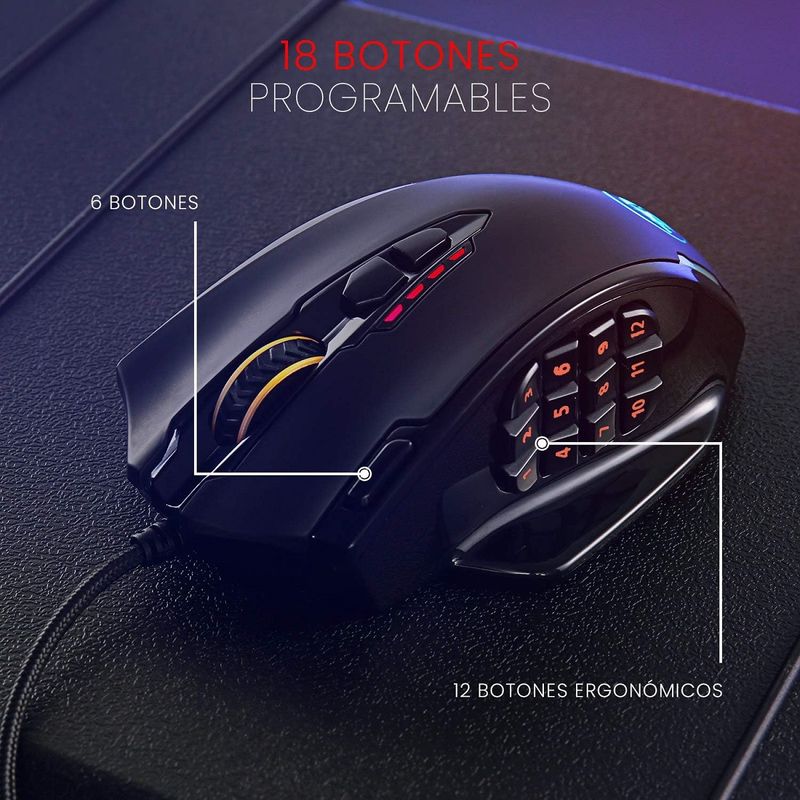 Redragon---Mouse-Impact-M908-Wired-12400-dpi---Negro