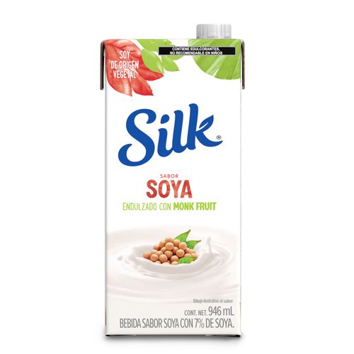 Bebida de Soya sin Azúcar con Monkfruit SILK Caja 946ml