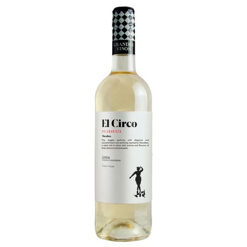 Vino Blanco EL CIRCO Macabeo Botella 750ml