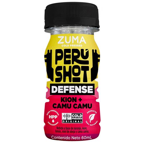 Jugo ZUMA Cold Pressed Perú Shot Defense Botella 60ml