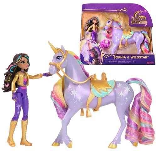 Set de Juego Muñeca y Unicornio Asst UNICORN ACADEMY