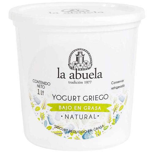 Yogurt Griego Natura LA ABUELA Bajo en Grasa 1kg