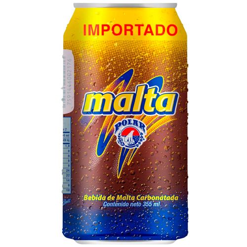 Bebida Carbonatada MALTA POLAR Lata 355ml