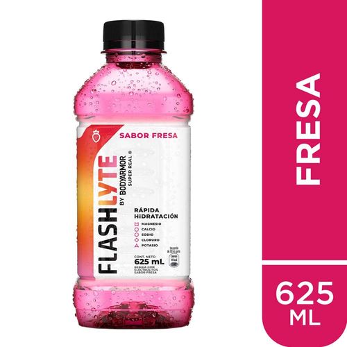 Rehidratante FLASHLYTE Sabor a Fresa Botella 625ml