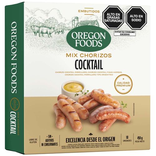 Chorizo OREGON FOOD'S Mix Cocktail Caja 18un