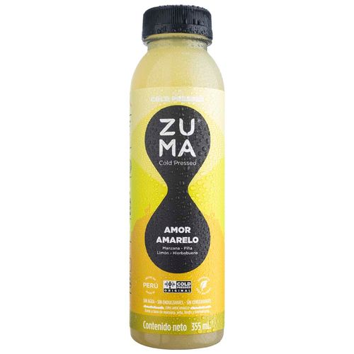 Jugo ZUMA Cold Pressed Amor Amarelo Botella 355ml