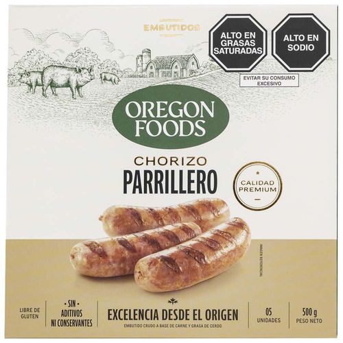 Chorizo Parrillero OREGON FOOD'S Caja 5un