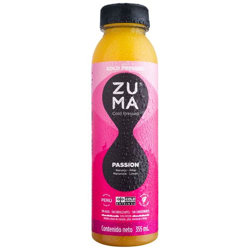 Jugo ZUMA Cold Pressed Passion Botella 355ml