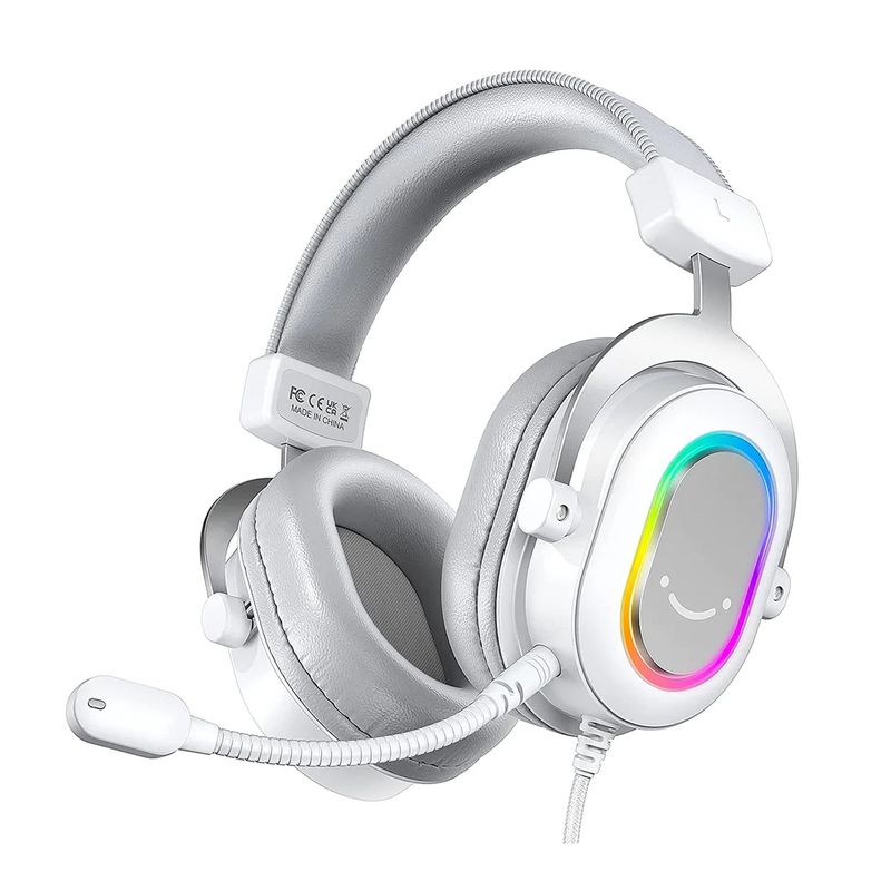 Fifine---Audifono-Ampligame-H6-RGB-Sonido-71---Blanco