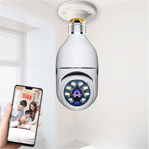Camara seguridad Ip Wifi foco espia 360 4MP sensor de movimiento