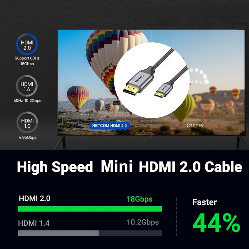 Cable-Mini-Hdmi-a-Hdmi-5-Metros-NETCOM-20-4K-60-Hz-ULTRA-HD-eARC