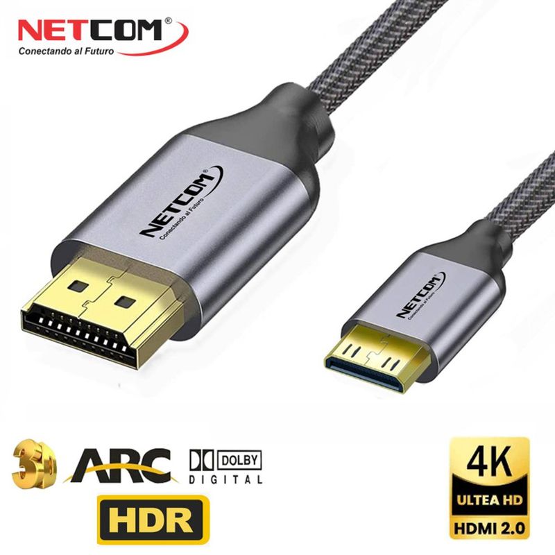 Cable-Mini-Hdmi-a-Hdmi-5-Metros-NETCOM-20-4K-60-Hz-ULTRA-HD-eARC