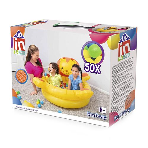 Piscina Inflable de León Bestway incluye 50 pelotas