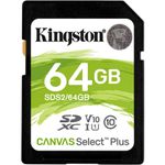 Memoria-SD-Kingston-64GB-Canvas-Selet-Plus-100Mbs-UHS-I