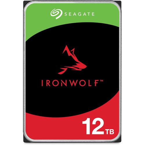 DISCO DURO  3.5" SEAGATE IronWolf HDD NAS 12 TB , CMR, SATA 6 Gb/s, 7200 RPM - NEGRO..