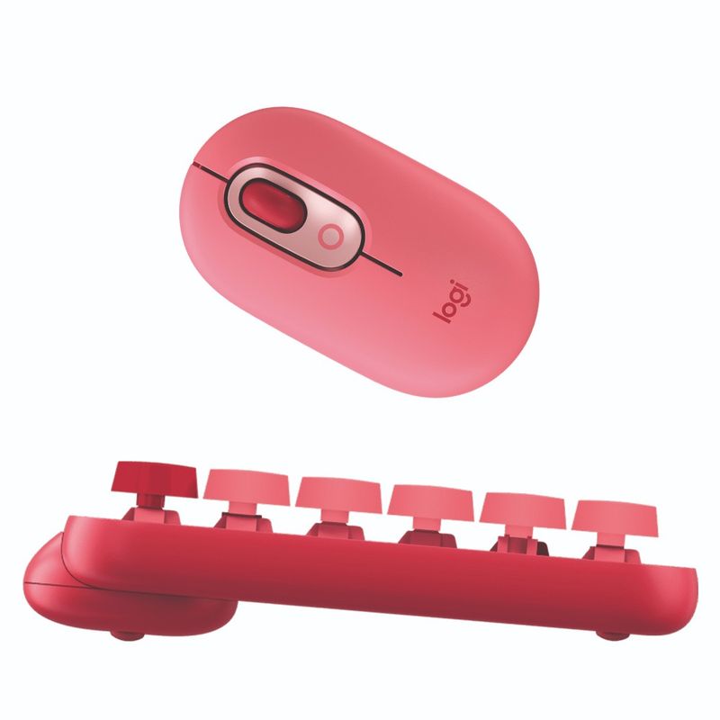 Kit-Teclado-Logitech-Pop-Keys-Mecanico---Mouse-Pop-Rosa-Coral