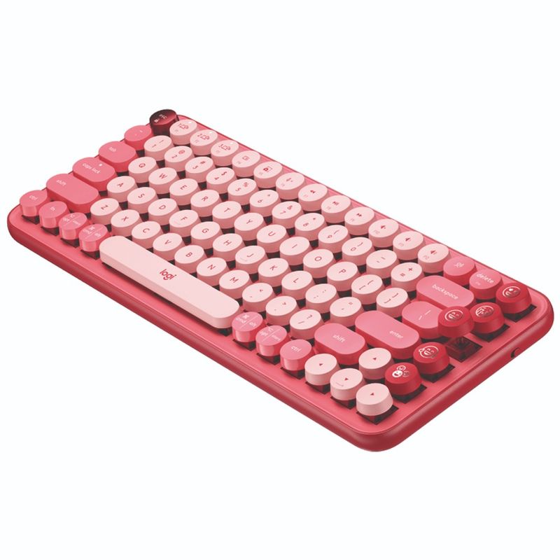 Kit-Teclado-Logitech-Pop-Keys-Mecanico---Mouse-Pop-Rosa-Coral