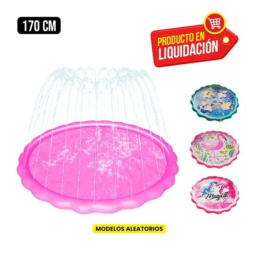 Piscina Inflable Pileta Rociador con bordes Niñas 170cm