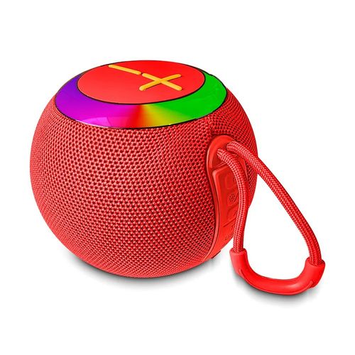 Parlante Bluetooth Kimiso TWS Inteligente RGB Rojo